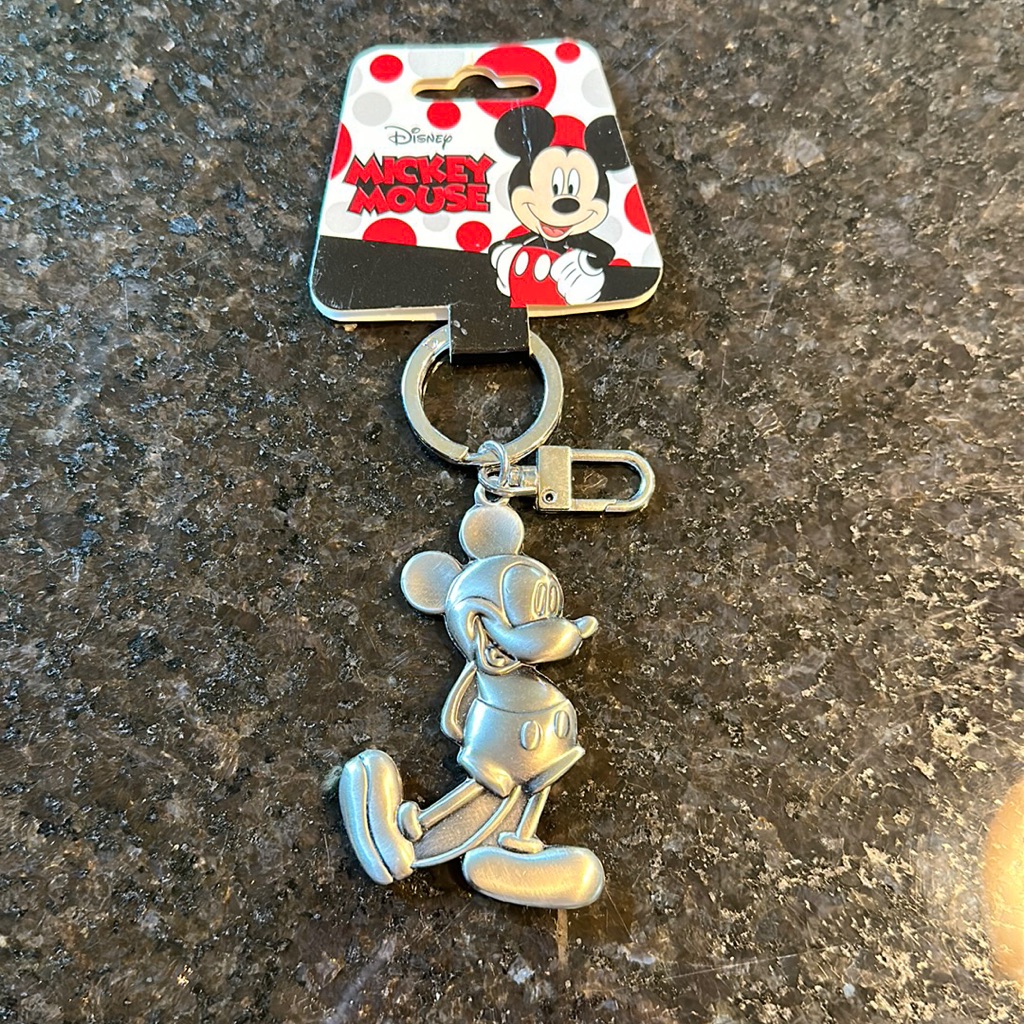Mickey Mouse 2d Pewter Keyring Brand New In Packaging